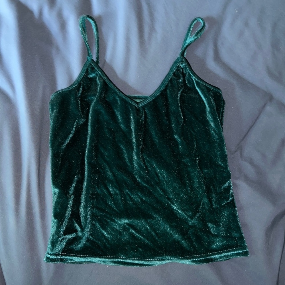 Velvet blue tank top